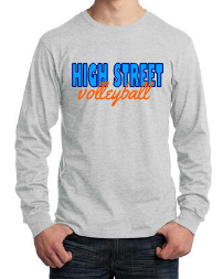 ADULT - Long Sleeve Tee - HS.volleyball