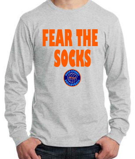 ADULT - Long Sleeve Tee - fear the socks