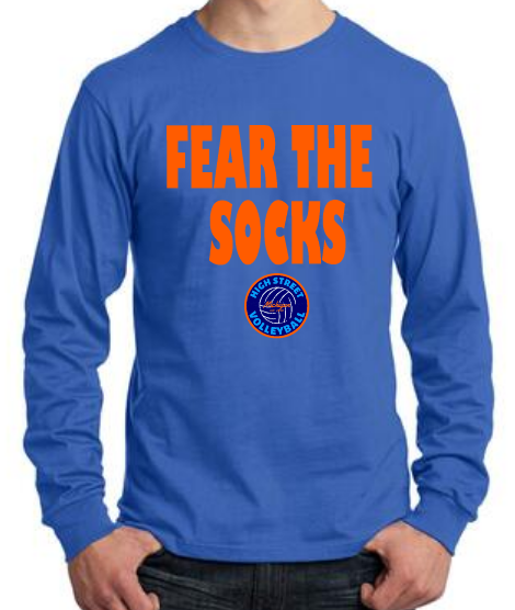 ADULT - Long Sleeve Tee - fear the socks