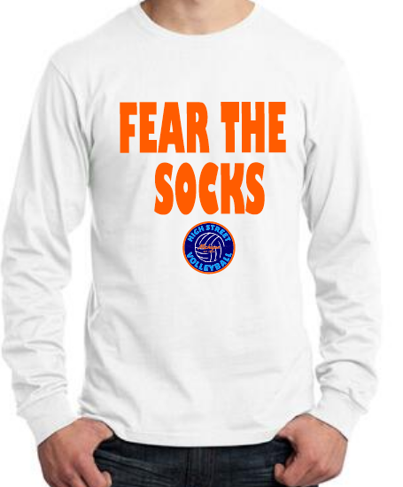 ADULT - Long Sleeve Tee - fear the socks