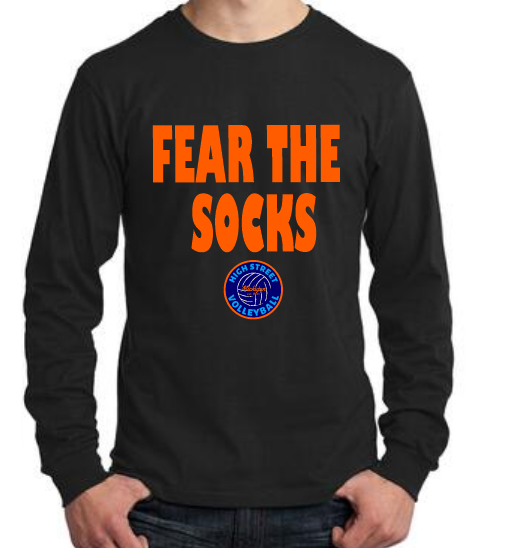 ADULT - Long Sleeve Tee - fear the socks